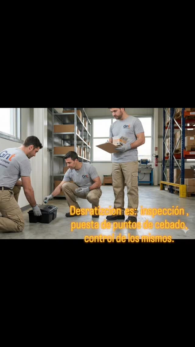 Técnicos de GNT en una inspección de desratización
